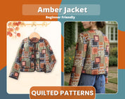Quilted Bundle, Quilted Pattern, Sewing Patterns for Kids, PDF Pattern, Vest Pattern, Kids Sewing Patterns, Kids Patterns, Jacket Pattern