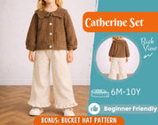 Jacket and Pants Pattern for Kids, Jacket Pattern, Kids Pattern, PDF Pattern, Beginner Pattern, Sewing Pattern Toddlers, Pants Pattern
