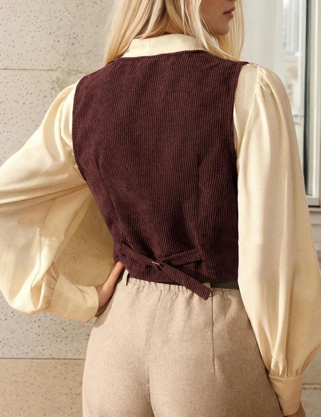 Vest Pattern, Waistcoat Sewing Pattern, Sewing Patterns, Women Pattern, Vest Sewing Pattern, Top Sewing Pattern for Women, Vintage Vest