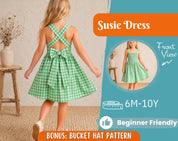 Dress Sewing Pattern for Kids, Dress Pattern, Kids Pattern, Girl Dress Pattern, Beginner Pattern, Sewing Pattern Toddlers, PDF Pattern