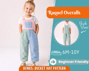 Overalls Sewing Pattern for Kids, Overalls Pattern, Kids Pattern, Jumpsuit Pattern, Beginner Pattern, Sewing Pattern Toddlers, Baby Pattern