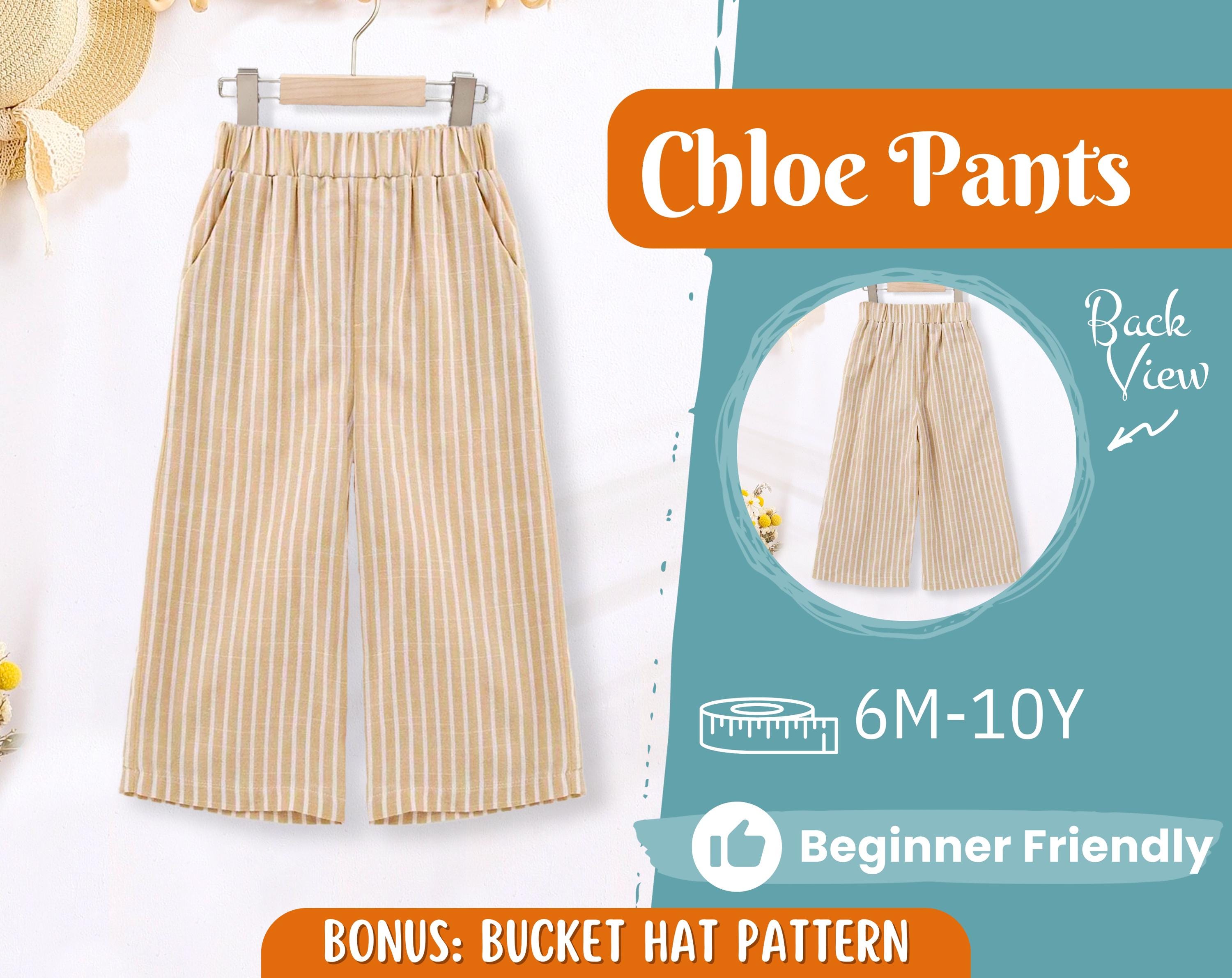 Pants Sewing Pattern for Kids, Elastic Waistband Pants Pattern, Kids Pattern, Baby Sewing Pattern, Beginner Pattern, Sewing Pattern Toddlers