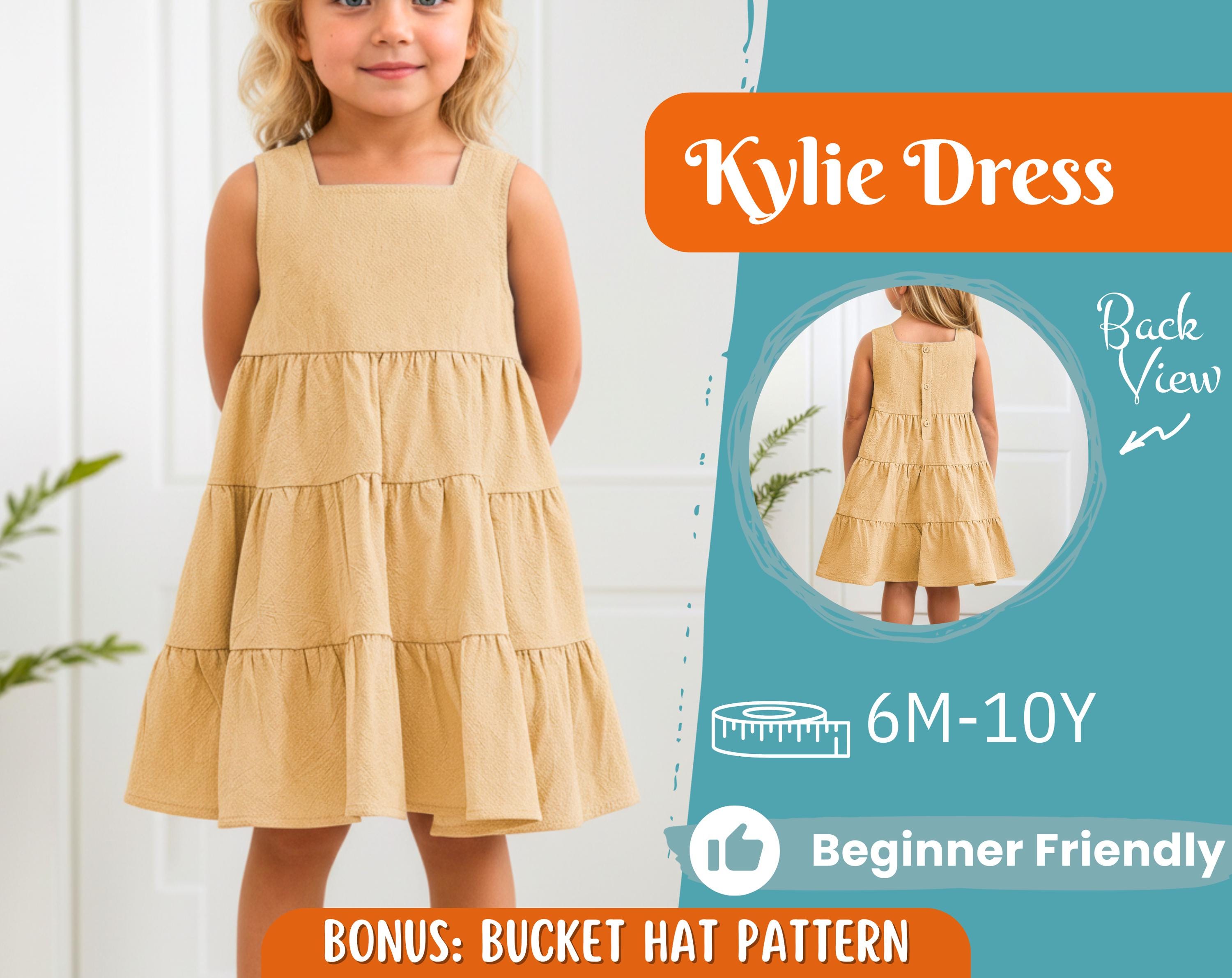 Dress Sewing Pattern for Kids, Dress Pattern, Kids Pattern, Girl Dress Pattern, Beginner Pattern, Sewing Pattern Toddlers, PDF Pattern