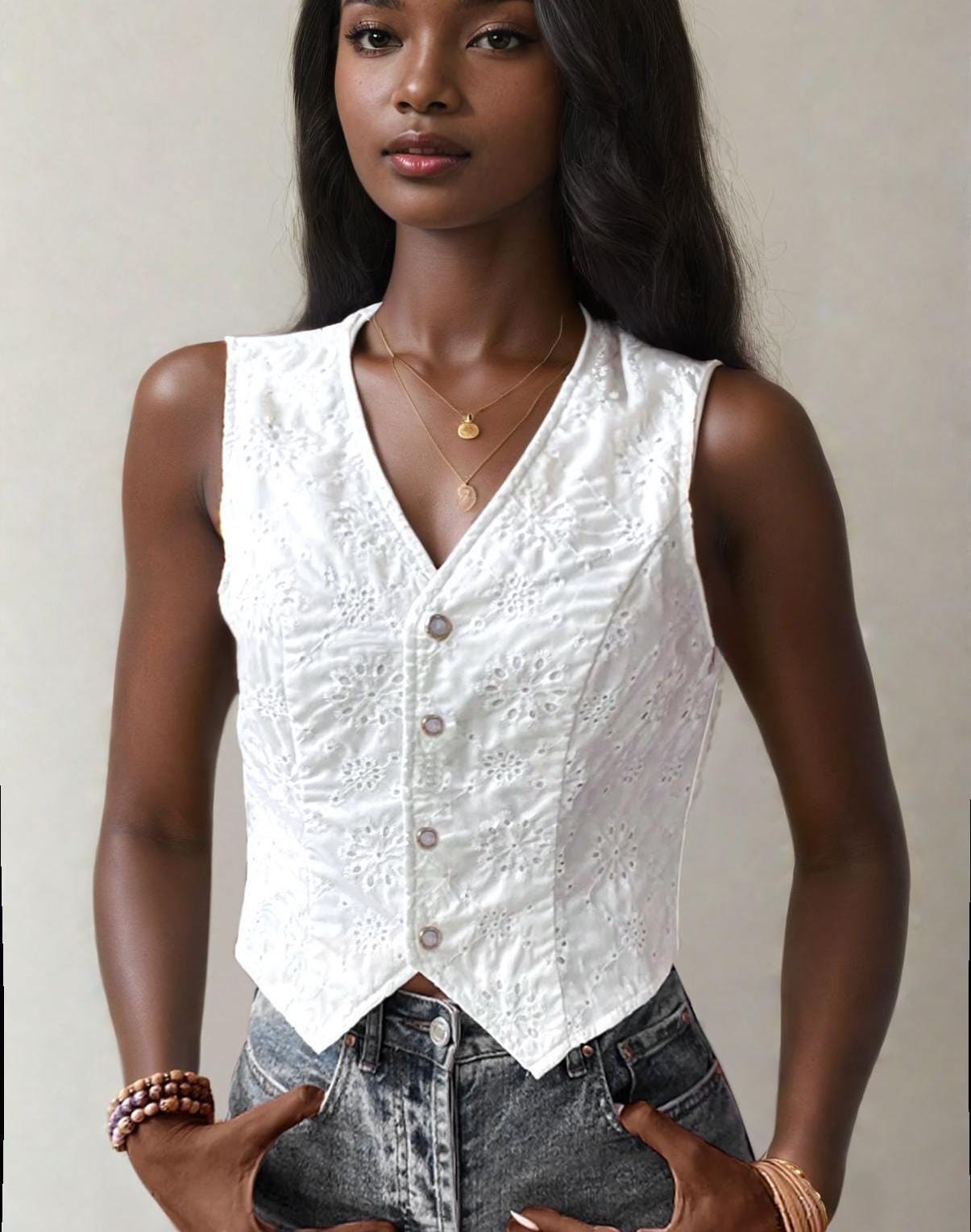 Vest Pattern, Waistcoat Pattern, Sewing Patterns, Women Vest Sewing Pattern, Button Top, Top Sewing Pattern for Women, Women Vest Pattern