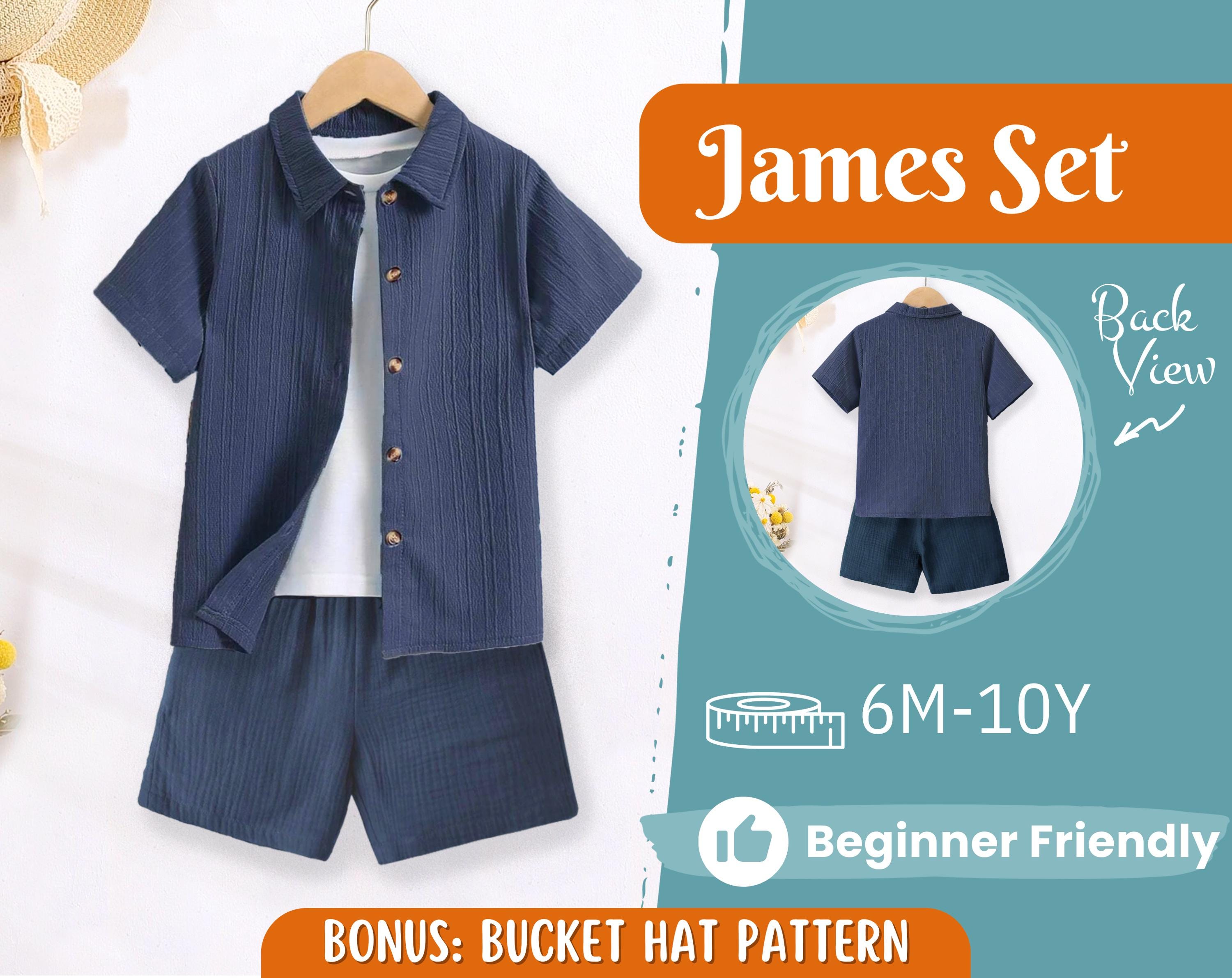 Shirt and Shorts Pattern for Kids, Shirt Pattern, Kids Pattern, PDF Pattern, Beginner Pattern, Sewing Pattern Toddlers, Shorts Pattern