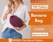 Banana Bag Sewing Pattern | Crossbody Bag Pattern | Shoulder Bag  Pattern | Women Bag Pattern | Beginner Bag Pattern | Fanny Pack Pattern