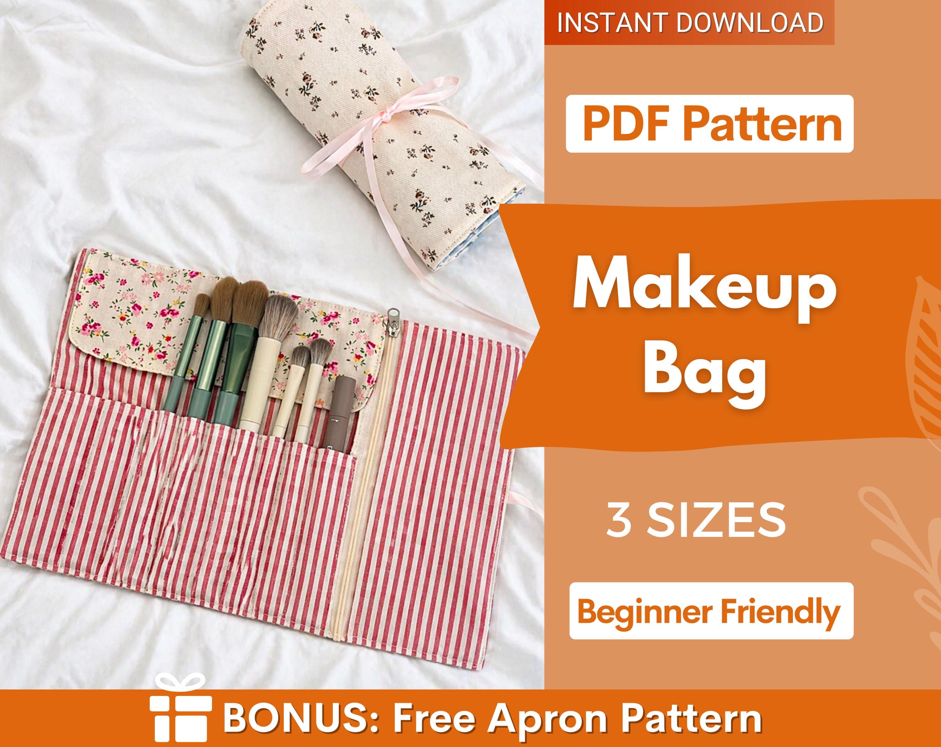 Makeup Bag Sewing Pattern | Beginner Bag Pattern | Make Up Bag Pattern | Easy Bag