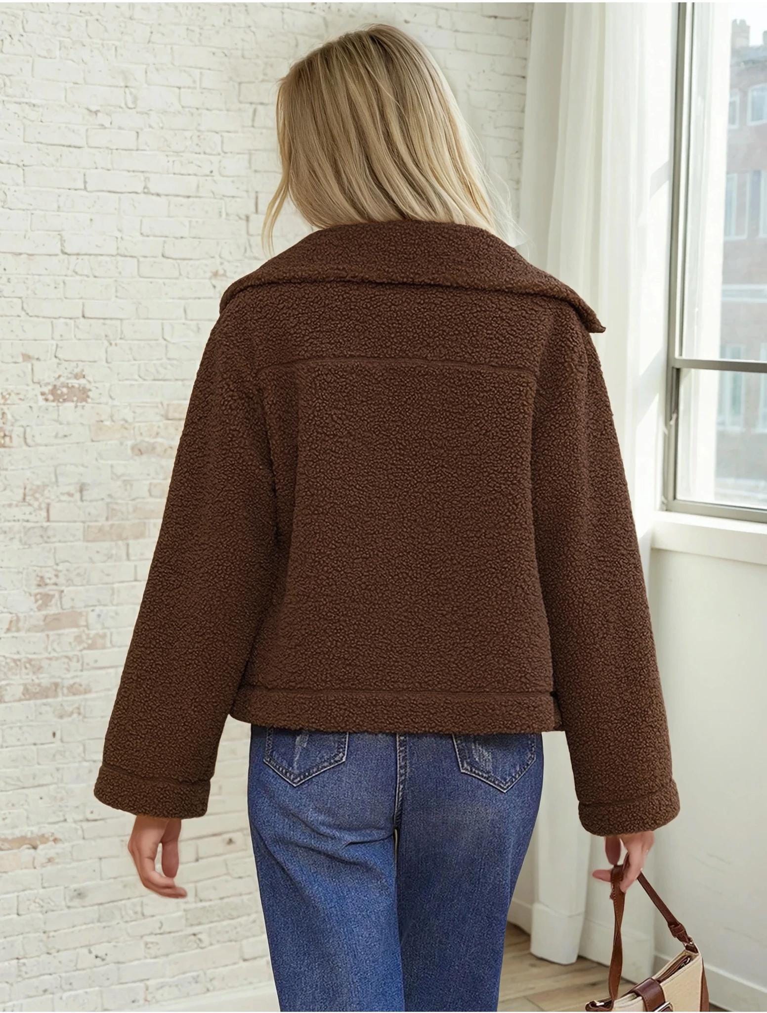 Jacket Sewing Pattern for Women, Women Sewing Pattern, Teddy Jacket, Zip Up Jacket, Beginner Sewing Pattern, Coat Sewing Pattern, Women Coat
