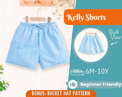 Kids Shorts Sewing Pattern, Shorts Pattern, Kids Pattern, Sewing Pattern, Beginner Pattern, Sewing Pattern Toddlers, Baby Sewing Pattern