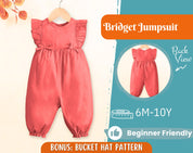 Jumpsuit Sewing Pattern for Kids, Overalls Pattern, Kids Pattern, Jumpsuit Pattern, Beginner Pattern, Sewing Pattern Toddlers, Baby Pattern