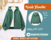 Hoodie Sewing Pattern for Kids, Sweatshirt Pattern, Kids Pattern, PDF Pattern, Beginner Pattern, Sewing Pattern Toddlers, Boy Hoodie Pattern