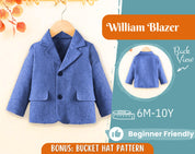 Blazer Sewing Pattern for Kids, Kids Blazer, Kids Pattern, PDF Pattern, Beginner Pattern, Sewing Pattern Toddlers, Kids Jacket Pattern