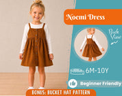 Dress Sewing Pattern for Kids, Dress Pattern, Kids Pattern, Girl Dress Pattern, Beginner Pattern, Sewing Pattern Toddlers, PDF Pattern