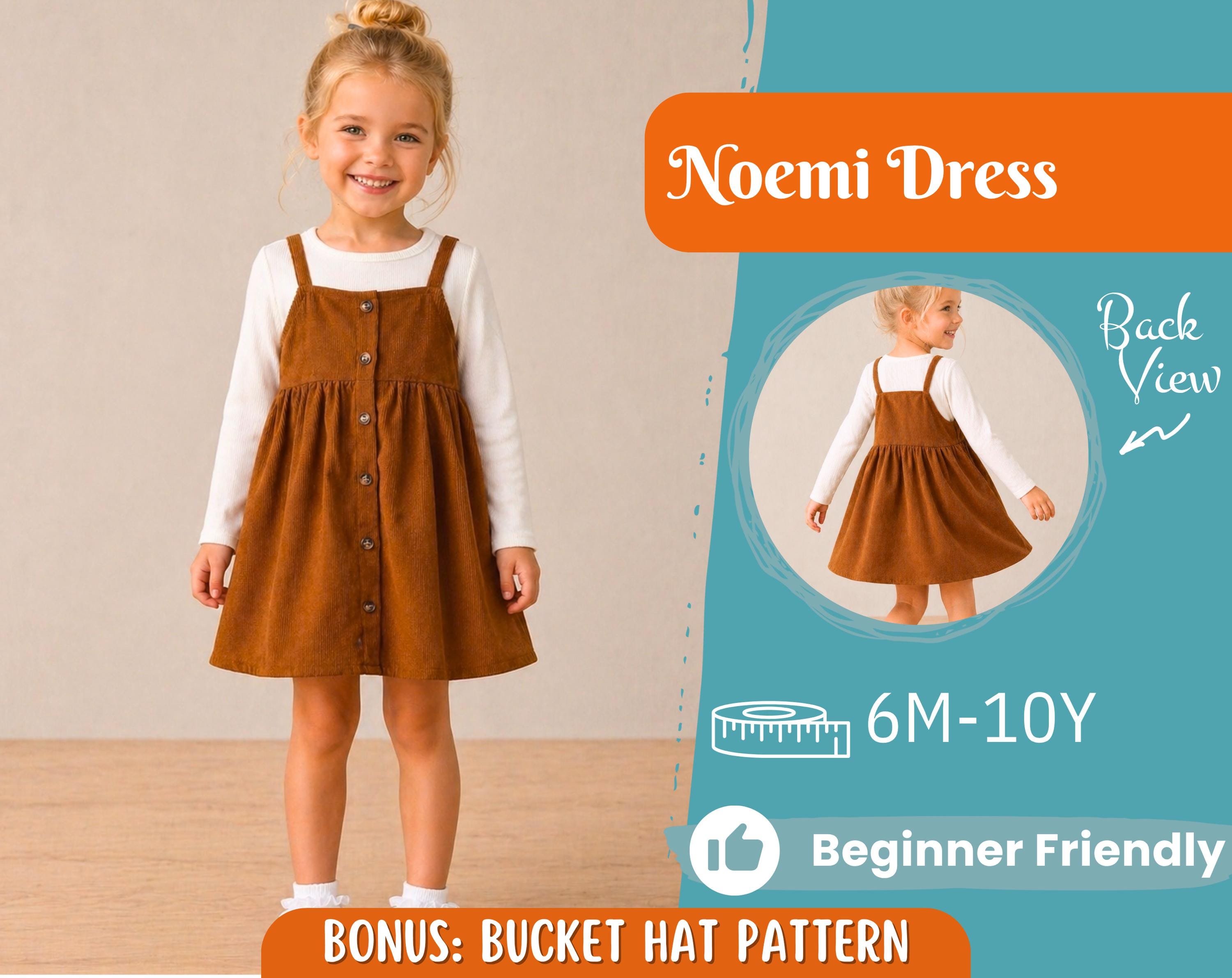 Dress Sewing Pattern for Kids, Dress Pattern, Kids Pattern, Girl Dress Pattern, Beginner Pattern, Sewing Pattern Toddlers, PDF Pattern