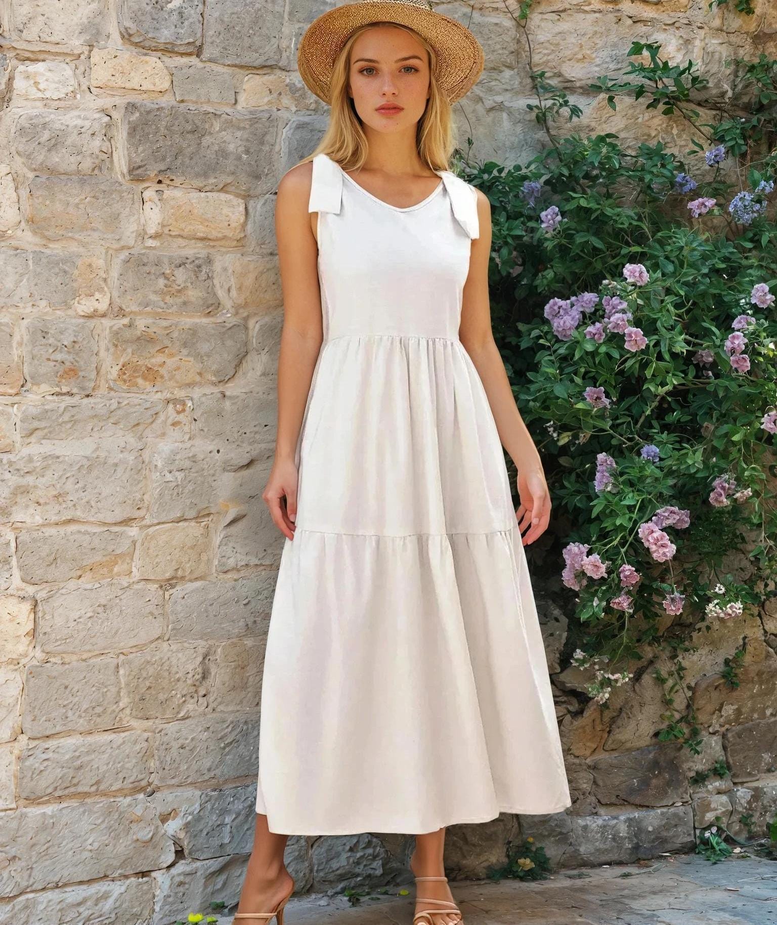 Summer Dress Sewing Pattern | Dress Pattern | Sewing Patterns | Women Patterns | Tiered Dress | Summer Dress | Beginner Sewing Pattern Dress