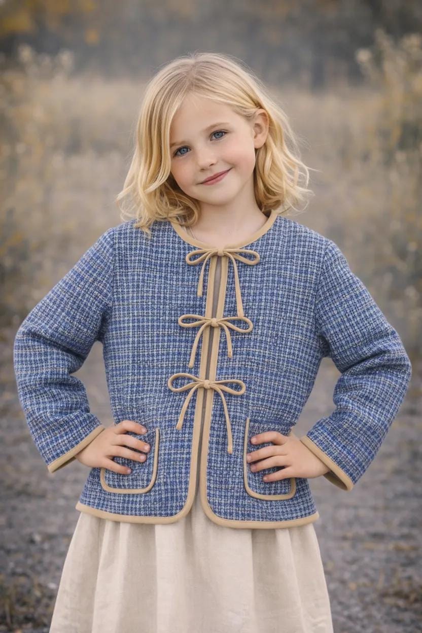 Jacket Sewing Pattern for Kids, Jacket Pattern, Kids Pattern, PDF Pattern, Beginner Pattern, Sewing Pattern Toddlers, Kids Quilted Jacket