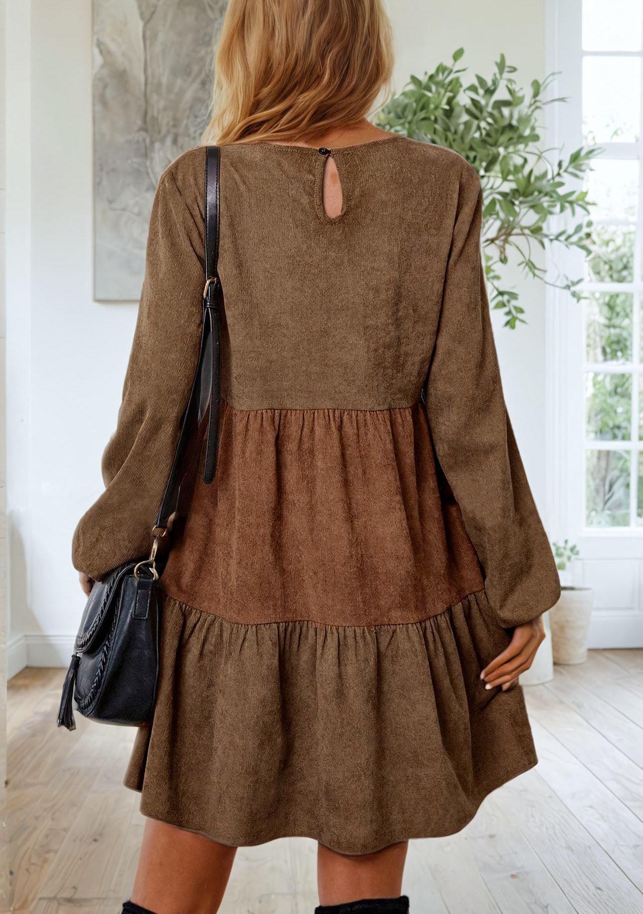 Dress Sewing Pattern | Long Sleeved Dress Pattern | Dress Pattern | Midi Dress Pattern | Women Sewing Pattern | Beginner Dress Pattern