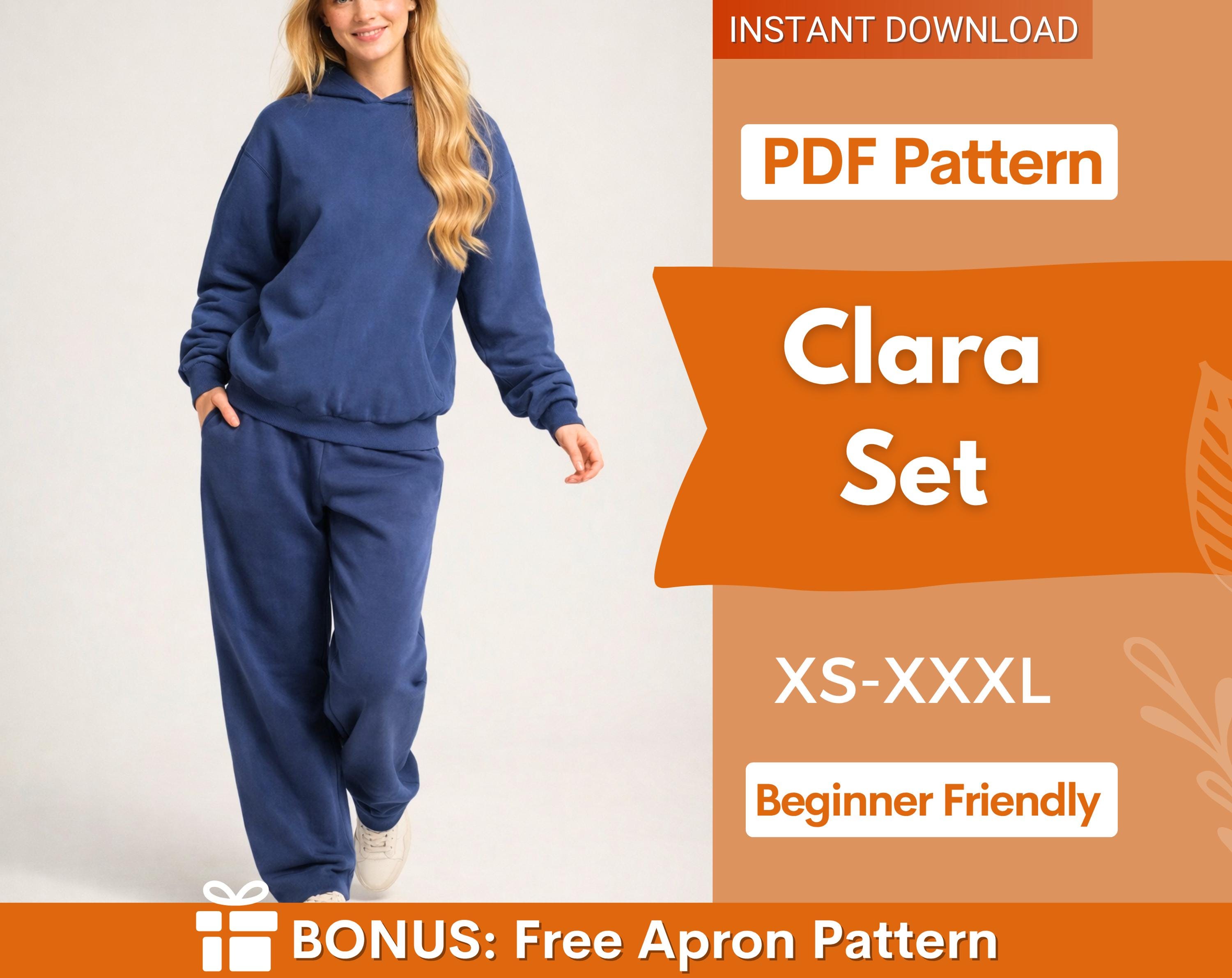 Oversized Hoodie and Joggers Sewing Pattern, Hoodie Pattern, Joggers Pattern, Hoodie Joggers Set, Sweatpants Pattern, Women Sewing Pattern