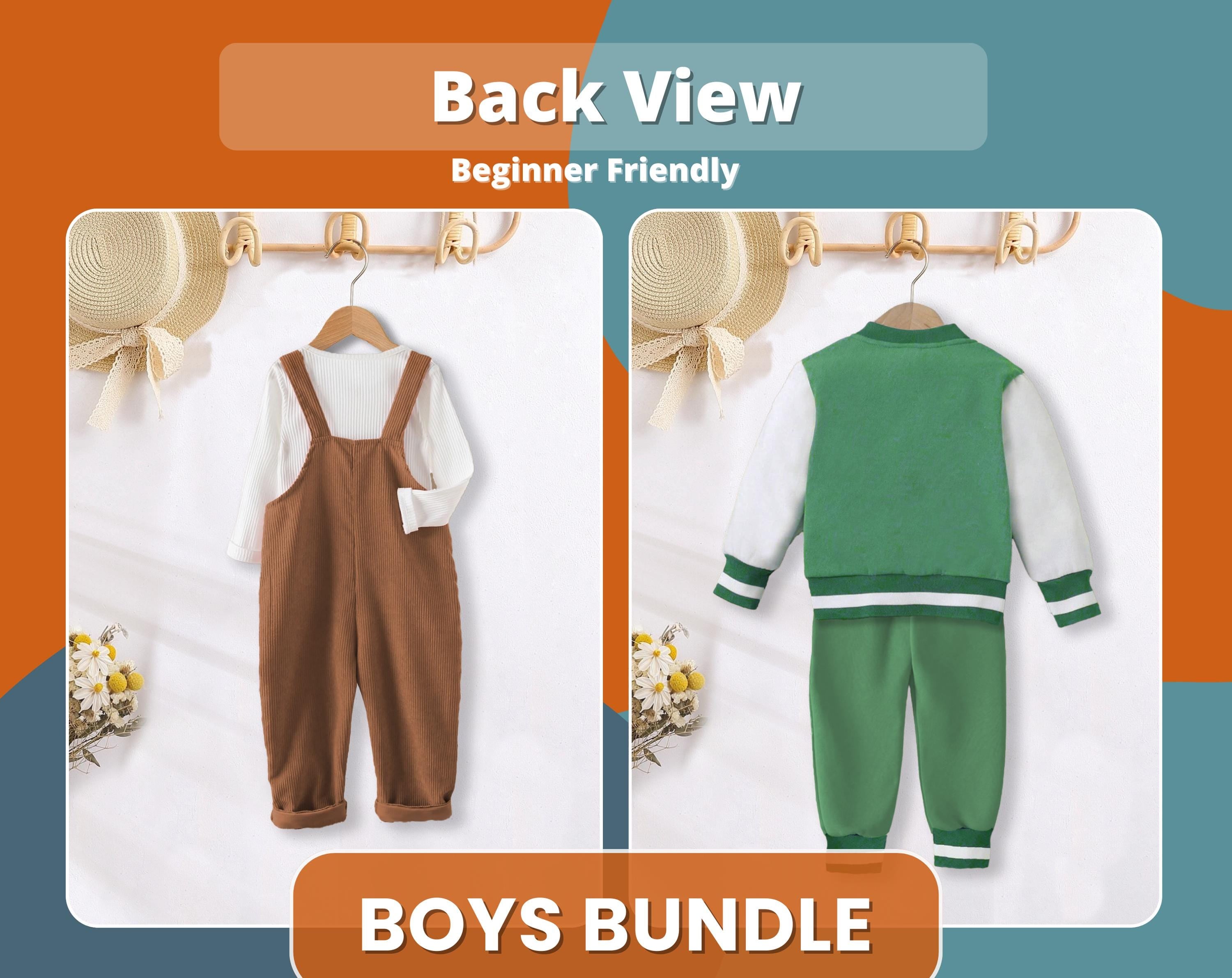 Boys Bundle, Kids Pattern, Sewing Patterns for Kids, PDF Pattern, Beginner Pattern, Romper Pattern, Kids Sewing Patterns, Shirt Pattern