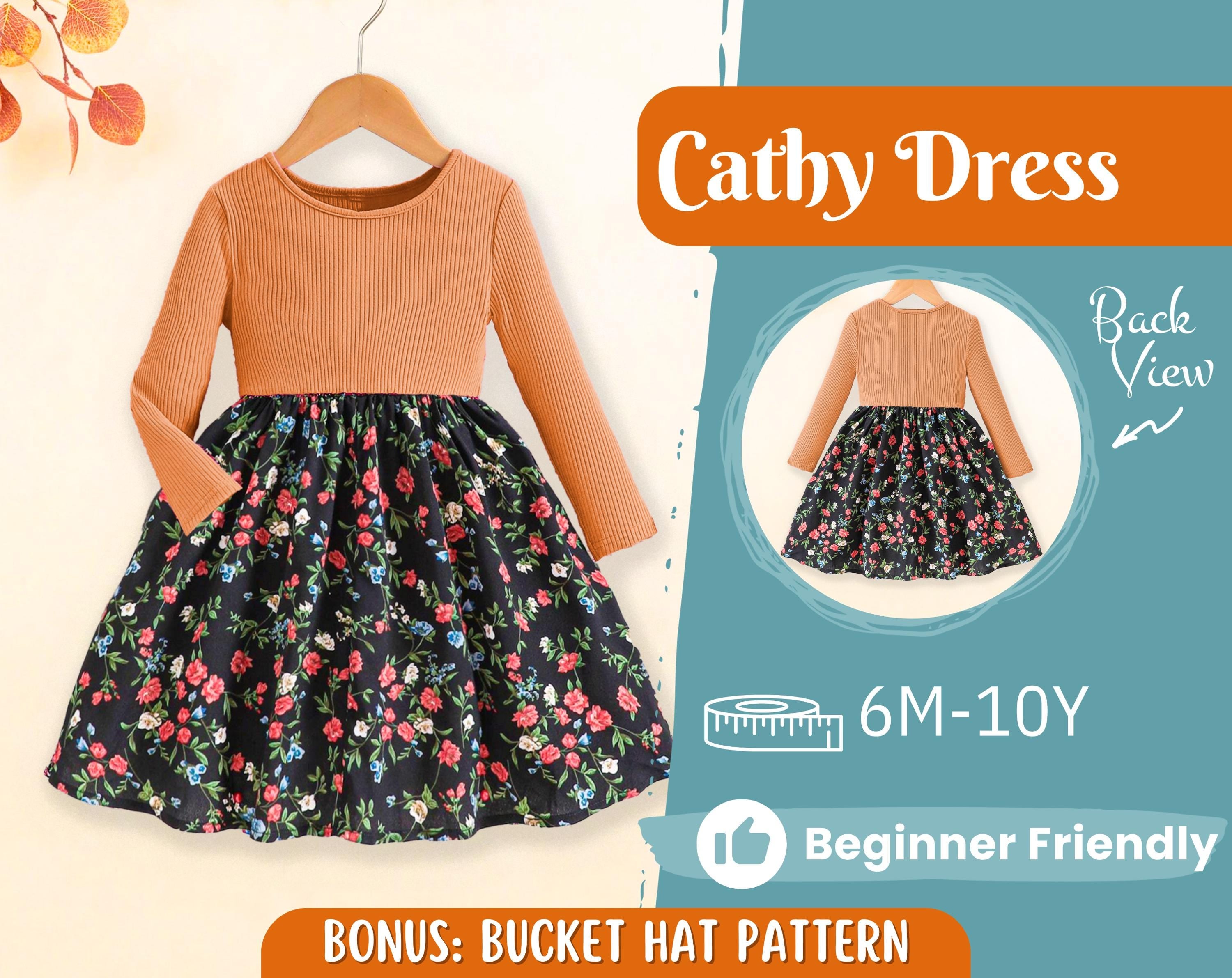 Dress Sewing Pattern for Kids, Dress Pattern, Kids Pattern, PDF Pattern, Beginner Pattern, Sewing Pattern Toddlers, Kids Sewing Pattern