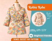 Robe Sewing Pattern for Kids, Toddler Pattern, Kids Pattern, PDF Pattern, Beginner Pattern, Sewing Pattern Toddlers, Teddy Robe Pattern