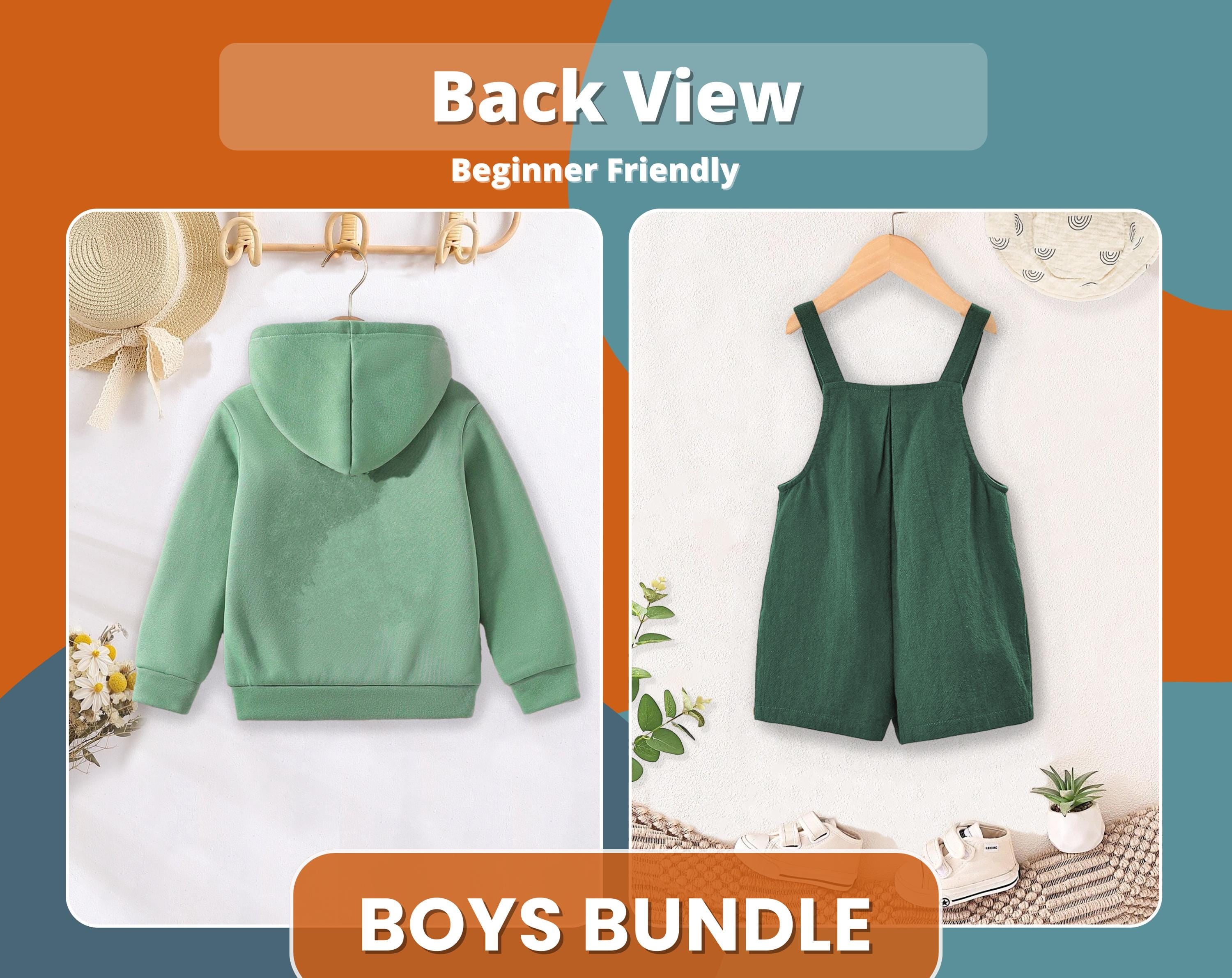 Boys Bundle, Kids Pattern, Sewing Patterns for Kids, PDF Pattern, Beginner Pattern, Romper Pattern, Kids Sewing Patterns, Shirt Pattern