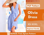 Dress Sewing Pattern | Womens Dress Pattern | Summer Dress Pattern | Sleeveless Dress | Prom Dress | Sewing Pattern Women Dress PDF