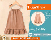 Dress Sewing Pattern for Kids, Dress Pattern, Kids Pattern, Summer Dress Pattern, Beginner Pattern, Sewing Pattern Toddlers, Baby Pattern