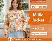 Jacket Sewing Pattern for Women | Coat Pattern | Sewing Patterns | Quilted Jacket Pattern | Women Sewing Pattern Coat | Beginner Jacket