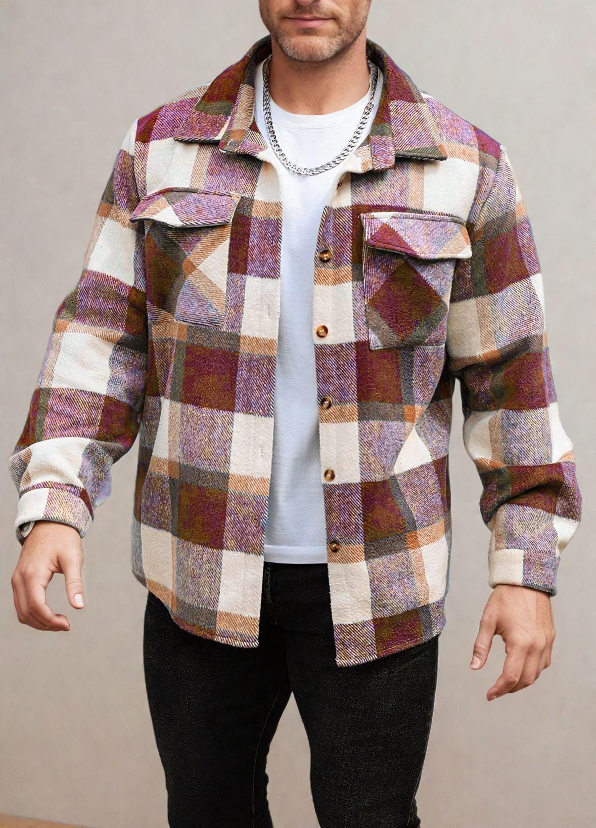 Men Jacket Pattern, Shirt Jacket Sewing Pattern for Men, Men Sewing Pattern, Shirt Pattern Men, Men Pattern, Sewing Pattern Jacket Shirt Men