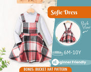 Dress Sewing Pattern for Kids, Dress Pattern, Kids Pattern, Overall Dress Pattern, Beginner Pattern, Sewing Pattern Toddlers, Baby Pattern