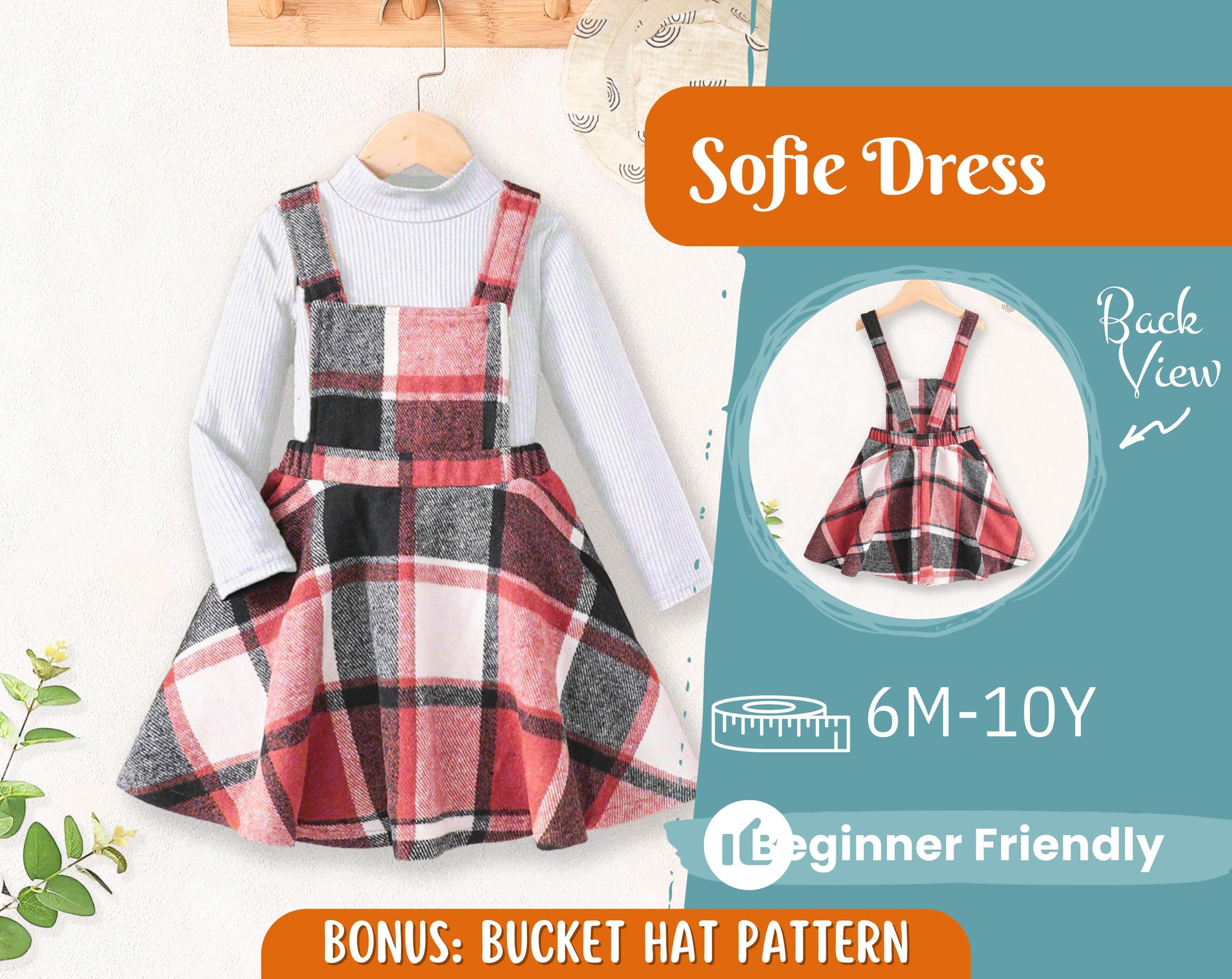 Dress Sewing Pattern for Kids, Dress Pattern, Kids Pattern, Overall Dress Pattern, Beginner Pattern, Sewing Pattern Toddlers, Baby Pattern