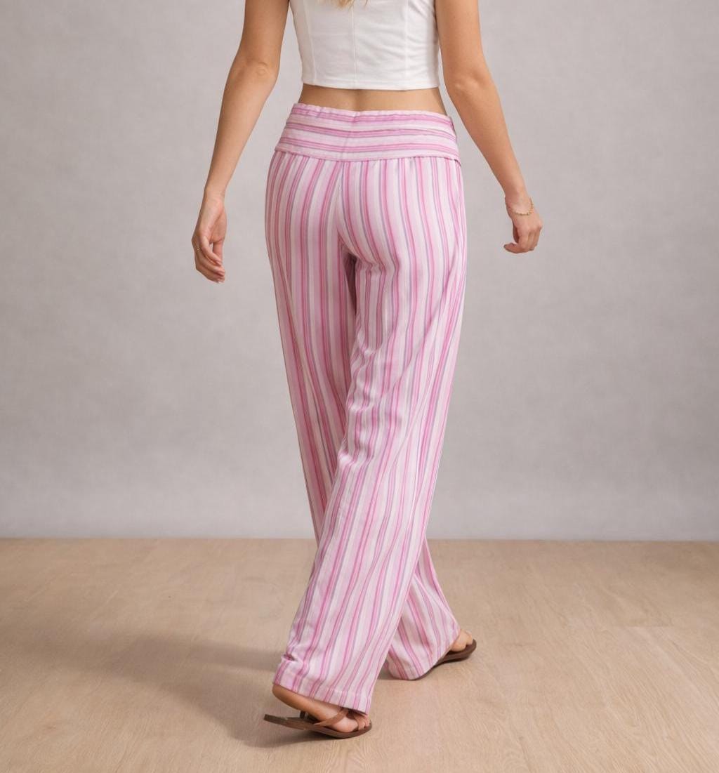 Mila Pants Sewing Pattern | XS-XXXL | Flare Pants | Pants Sewing Pattern | Wide Leg Pants | Low Waist Pants Women Sewing Pattern