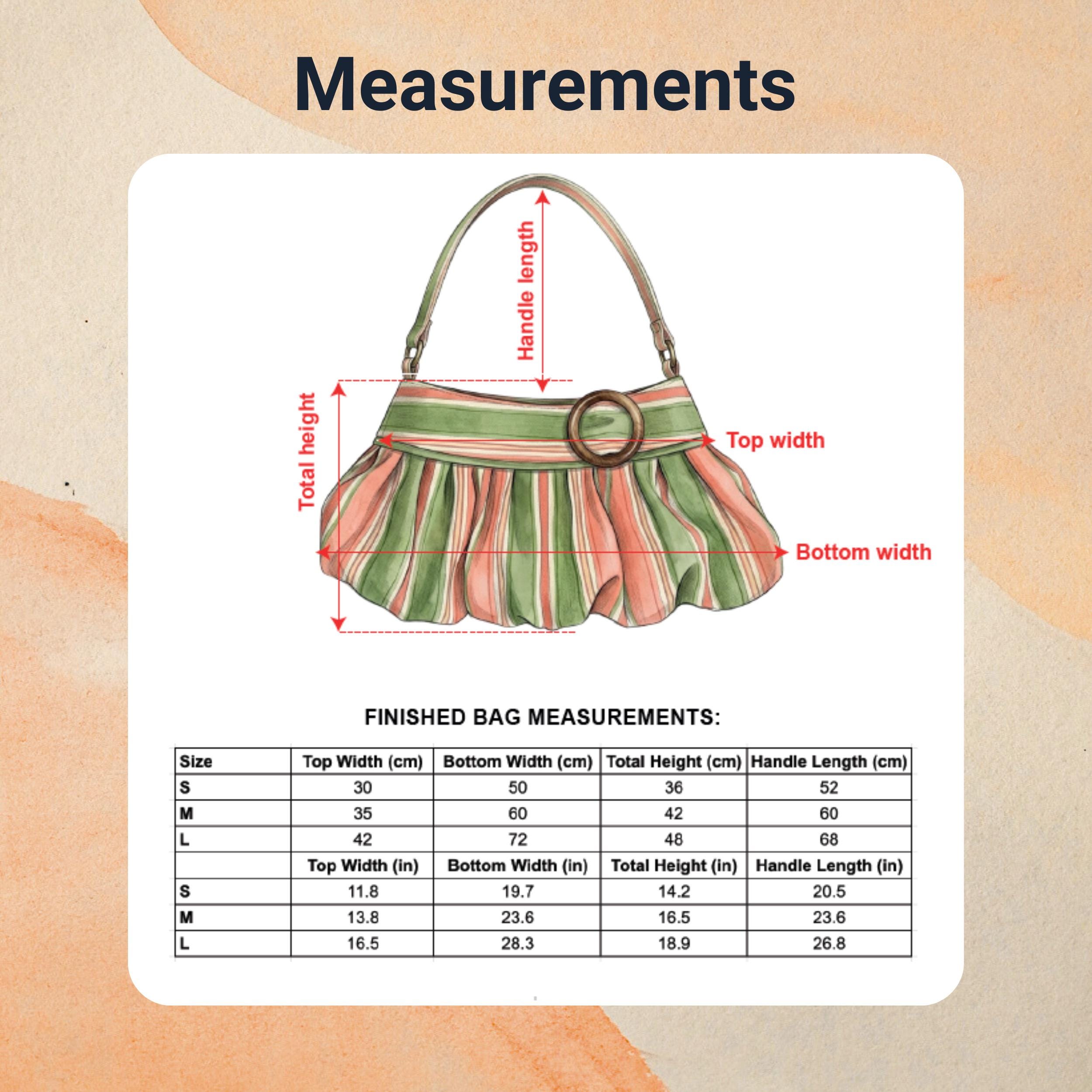 Pleated Bag Pattern | Hobo Bag Sewing Pattern | Purse Sewing Pattern | Shoulder Bag | Women Bag Pattern | Beginner Bag Pattern
