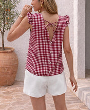 Ellie Top Sewing Pattern, Women Sewing Pattern, Back Tie Top Pattern, Blouse Pattern, Summer Top, Tie Top, Blouse Top Pattern Shirt Women