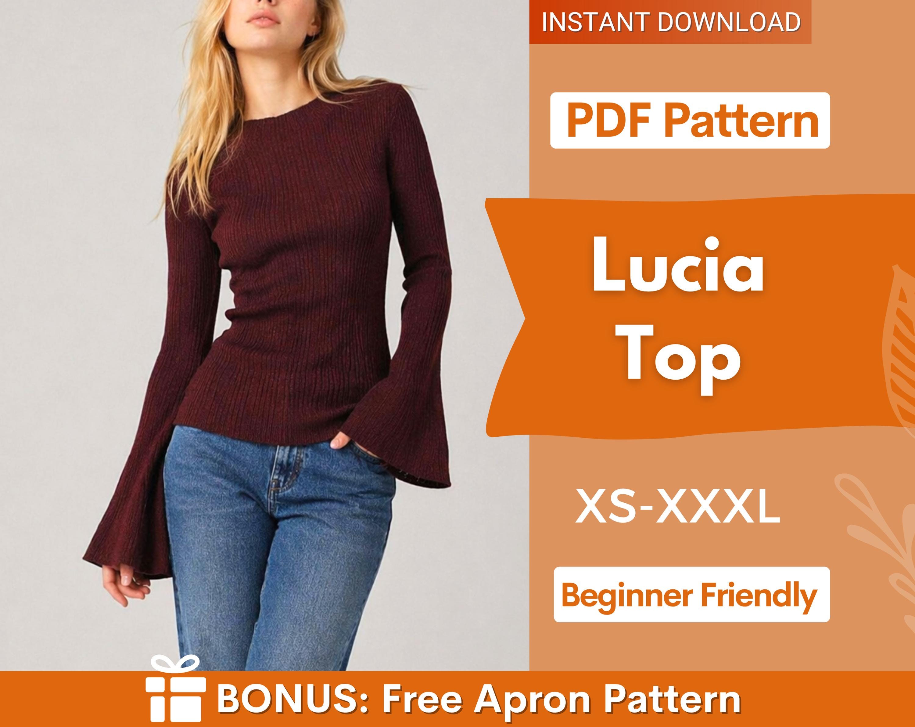 Flared Sleeves Top Sewing Pattern | Flare Top Pattern | Women Top | Sewing Patterns | Women Patterns | Fitted Top Pattern | Bell Sleeve Top