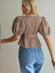 Wrap Top Sewing Pattern | Top Pattern | Women Sewing Pattern | Blouse Pattern | Sewing Patterns Women Blouse | Tie Top Blouse Women Pattern