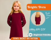 Dress Sewing Pattern for Kids, Dress Pattern, Kids Pattern, Easy PDF Pattern, Beginner Pattern, Sewing Pattern Toddlers, Baby Sewing Pattern