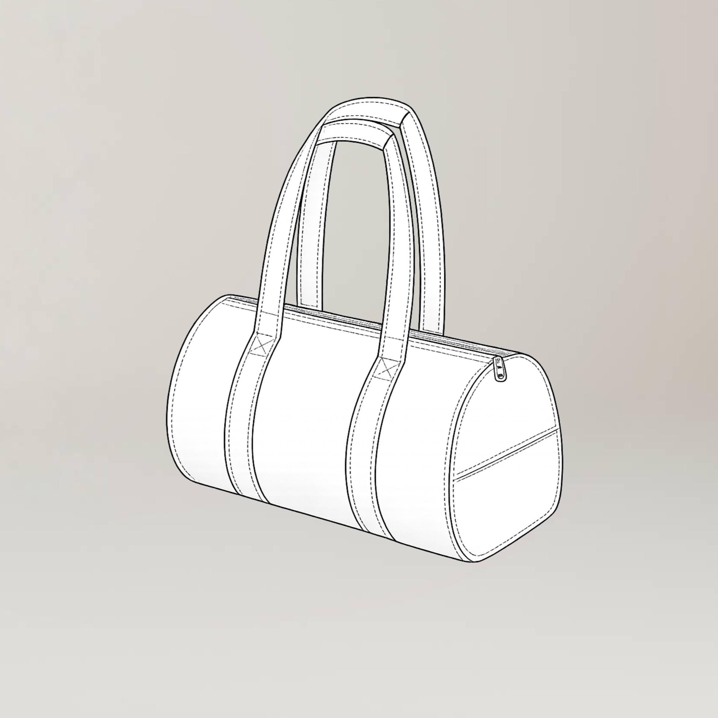 Duffle Bag Pattern | Bag Sewing Pattern | Beginner Pattern | Travel Bag Pattern | Large Bag Pattern | Beginner Bag Pattern