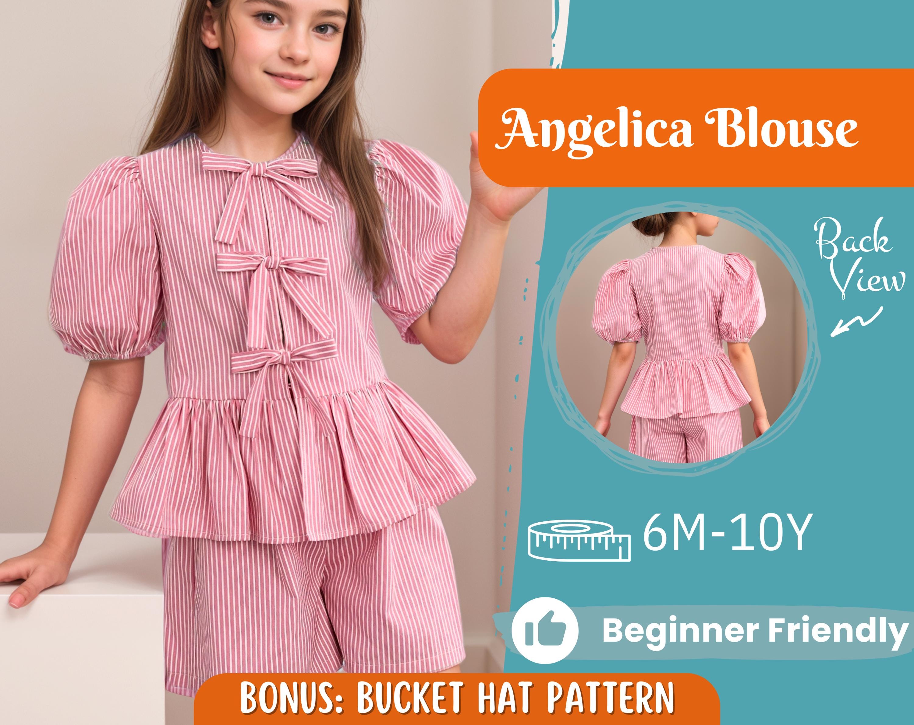 Girl Blouse Pattern, Sewing Pattern for Kids, Kids Pattern, Toddler Blouse Pattern, Beginner Pattern, Sewing Pattern Toddlers, Baby Pattern