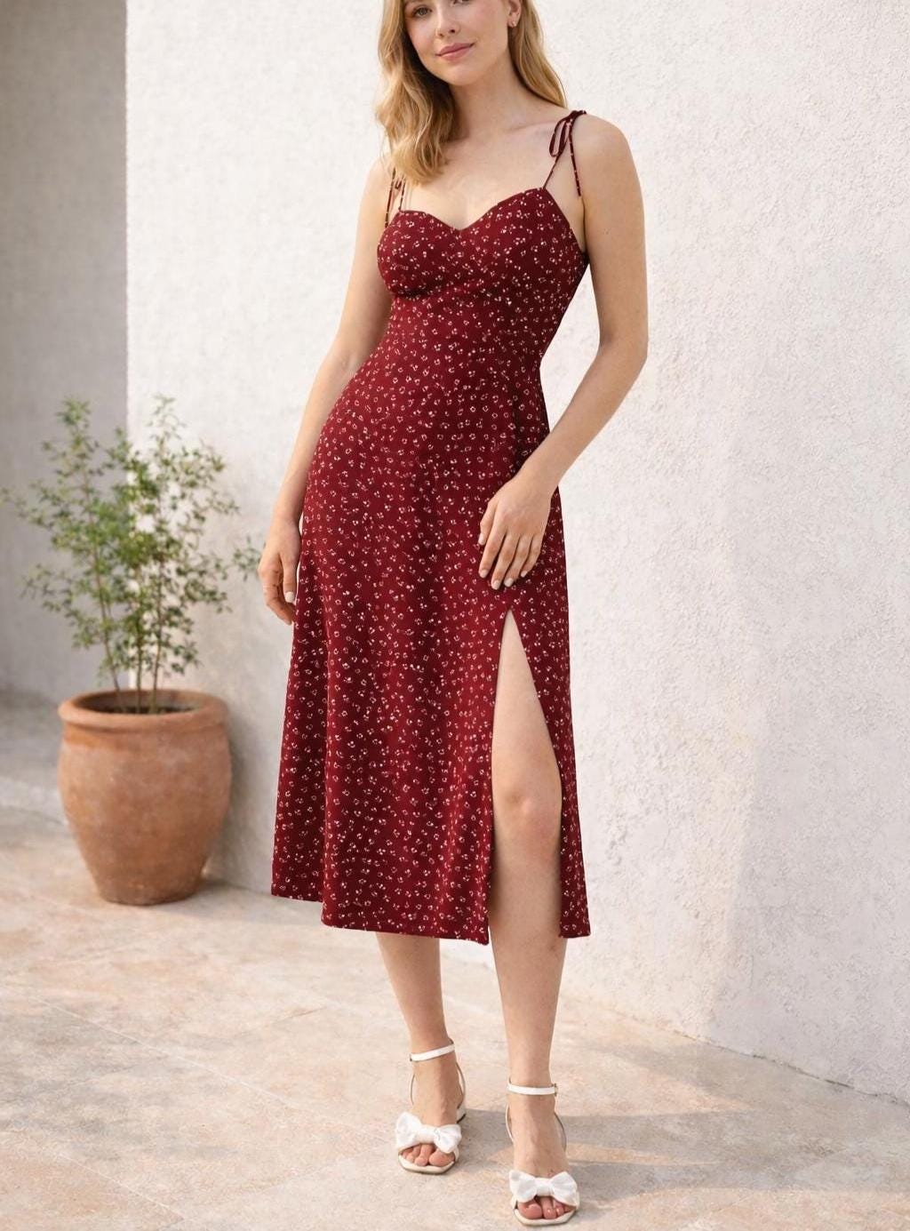 Slit Dress Pattern | Dress Pattern | Women Pattern | Strappy Dress | Prom Dress | Elegant Dress | Summer Dress Pattern | Sewing Patterns