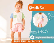 Top and Shorts Pattern for Kids, Top Pattern, Kids Pattern, PDF Pattern, Beginner Pattern, Sewing Pattern Toddlers, Shorts Pattern, Easy Top
