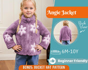 Jacket Sewing Pattern for Kids, Girl Coat Pattern, Kids Pattern, PDF Pattern, Beginner Pattern, Sewing Pattern Toddlers, Kids Jacket Pattern