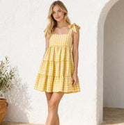 Summer Dress Sewing Pattern | Shoulder Tie Dress Pattern | Tiered Dress Pattern | Gathered Dress Pattern | Ruffle Dress Pattern Women