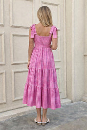 Mindy Dress Sewing Pattern | Shoulder Tie Dress Pattern | Maxi Dress | Gathered Dress Pattern | Tiered Dress Pattern Women, Summer Dress