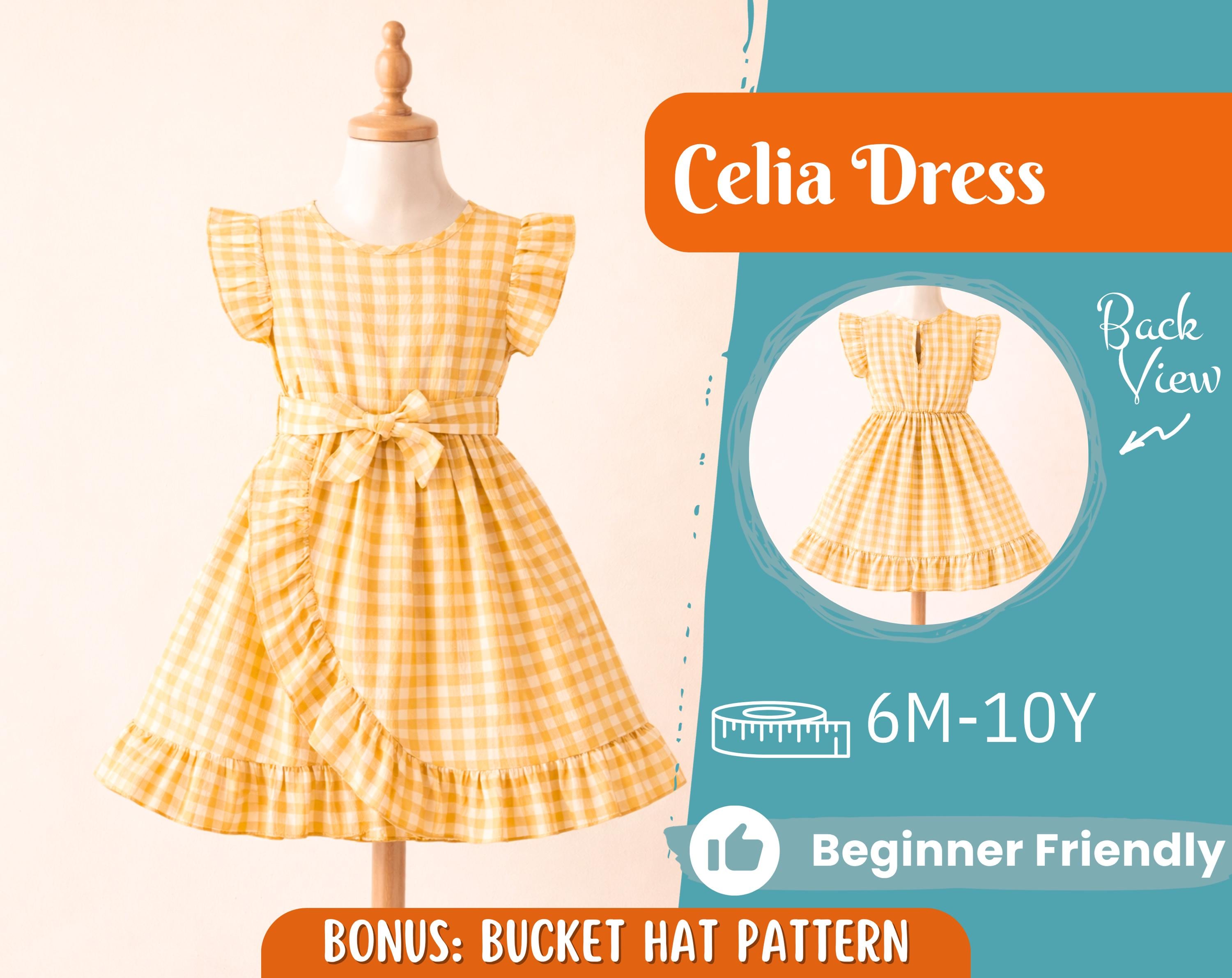 Dress Sewing Pattern for Kids, Dress Pattern, Kids Pattern, Girl Dress Pattern, Beginner Pattern, Sewing Pattern Toddlers, PDF Pattern