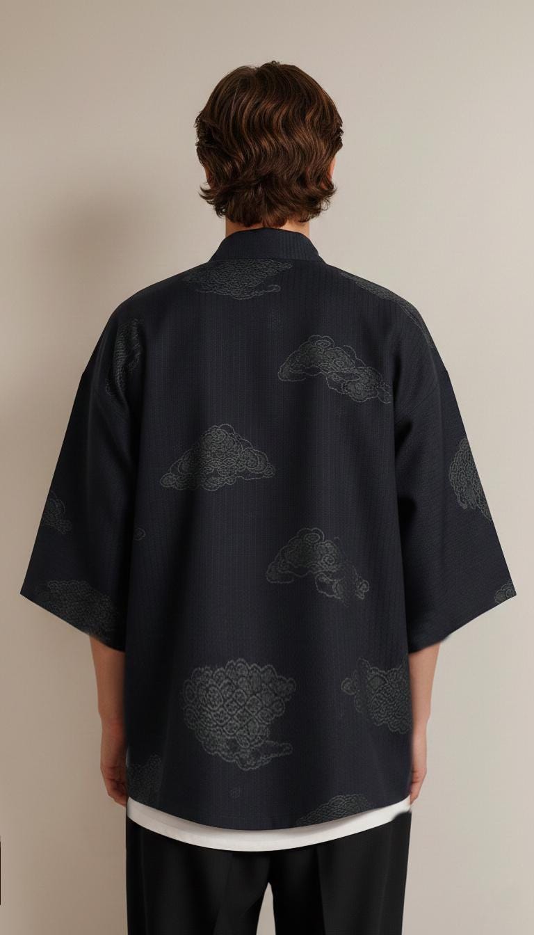 Kimono Sewing Pattern for Men, Short Kimono Pattern for Men, Kimono Pattern, Sewing Pattern for Men, Men Sewing Pattern, Men's Shirt Pattern