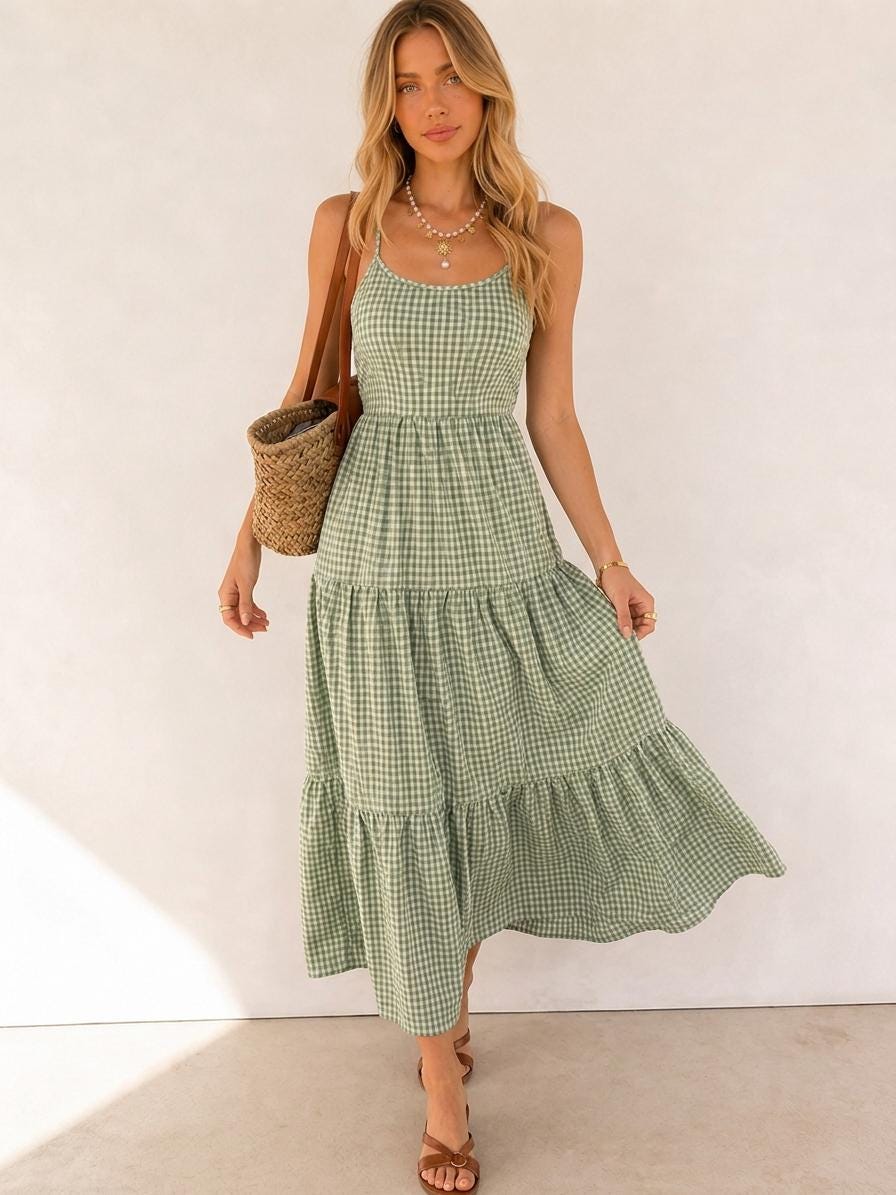 Back Tie Dress Sewing Pattern | Summer Dress | Maxi Dress Pattern | Women Dress Pattern | Sewing Patterns for Women, Dress Pattern