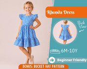 Dress Sewing Pattern for Kids, Dress Pattern, Kids Pattern, Summer Dress Pattern, Beginner Pattern, Sewing Pattern Toddlers, Baby Pattern