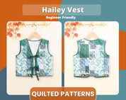 Quilted Bundle, Quilted Pattern, Sewing Patterns for Kids, PDF Pattern, Vest Pattern, Kids Sewing Patterns, Kids Patterns, Jacket Pattern